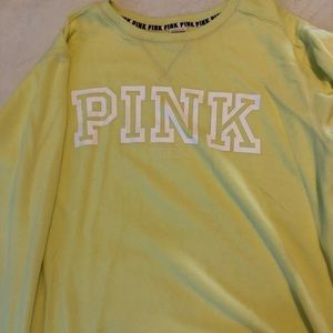 PINK Chartreuse sweatshirt